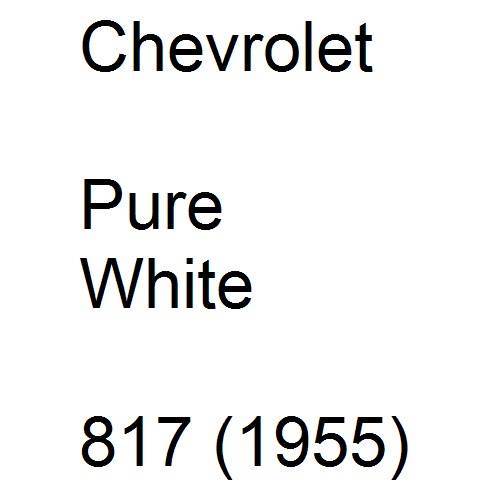 Chevrolet, Pure White, 817 (1955).